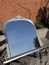 Over Mantle Mirror in Silver