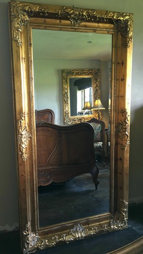 Large ornate distressed gold - distressed,
