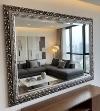 Silver Decorative Mirror Large