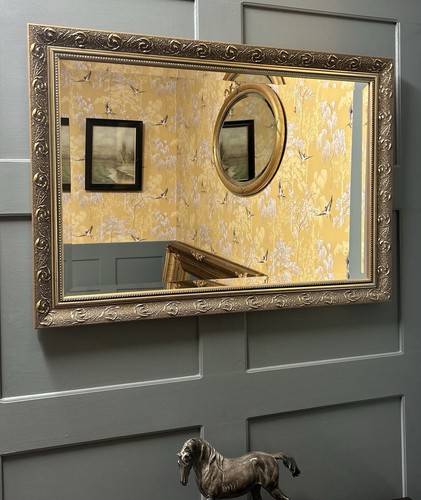 Vintage gilt frame over mantle - vintage,
