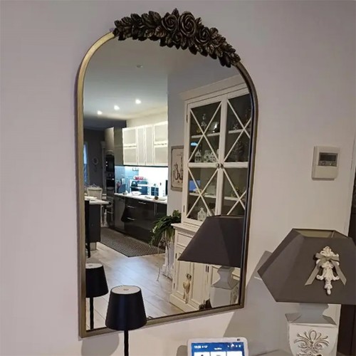 Arch wall mirror metal frame - wall,