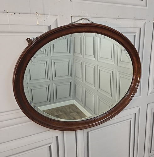 Antique oval wall mirror - oval,